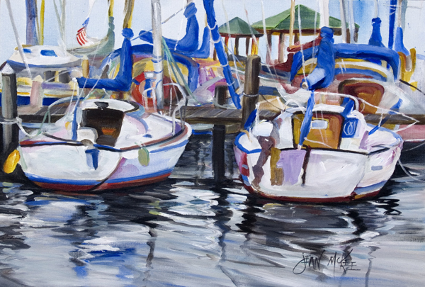 Picture of Carolines Treasures JMK1054PLMT Sailboats Fabric Placemat