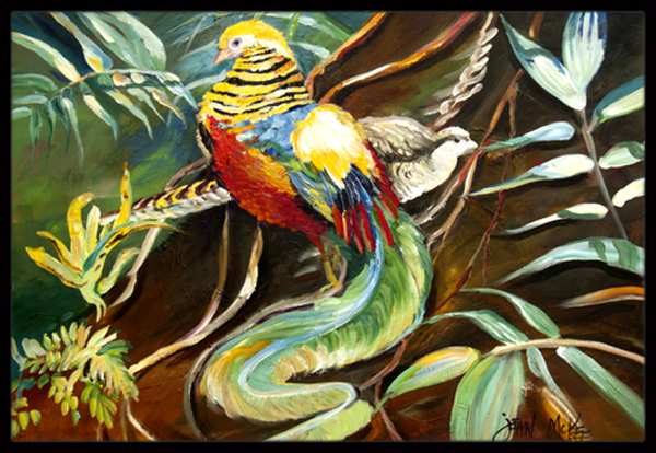Mandarin Pheasant Indoor & Outdoor Mat- 18 x 27 in.