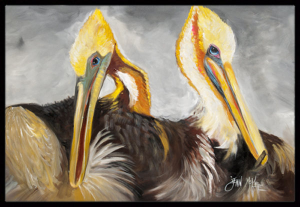 Pelicans Preening Indoor & Outdoor Mat - 18 x 27 in.