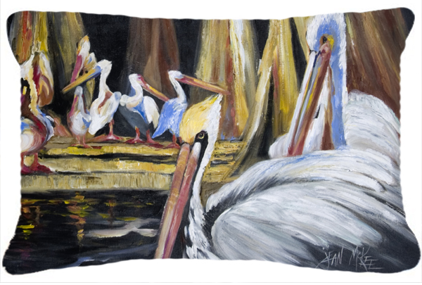 Pelicans Canvas Fabric Decorative Pillow