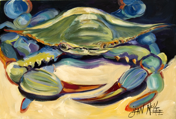 Picture of Carolines Treasures JMK1093PLMT Blue Crab Fabric Placemat