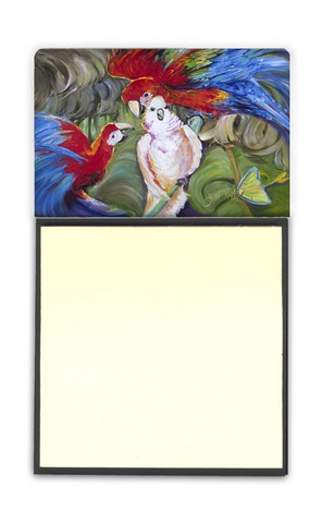 Menage-A-Trois Parrots Sticky Note Holder
