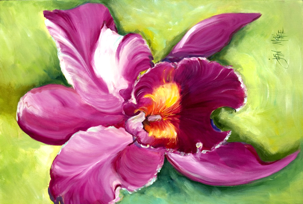 Picture of Carolines Treasures JMK1120PLMT Orchid Fabric Placemat
