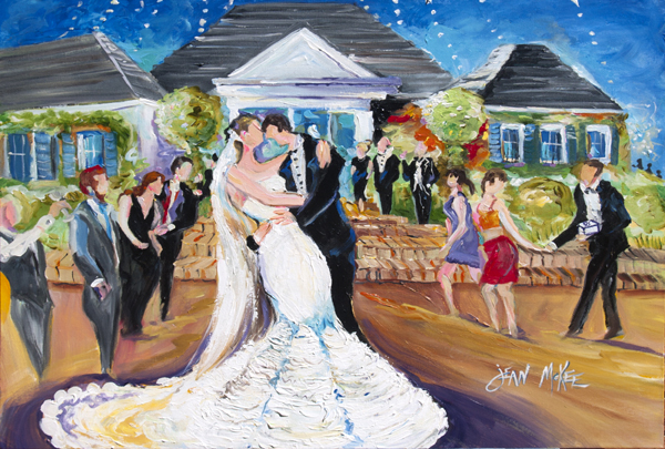Picture of Carolines Treasures JMK1127PLMT Our Wedding Day Fabric Placemat