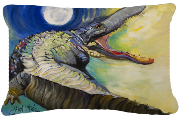 Alligator Canvas Fabric Decorative Pillow