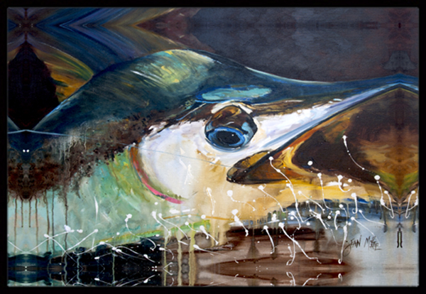 Blue Marlin Indoor & Outdoor Mat- 18 x 27 in.