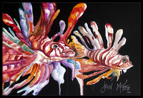 Lionfish Indoor & Outdoor Mat- 18 x 27 in.
