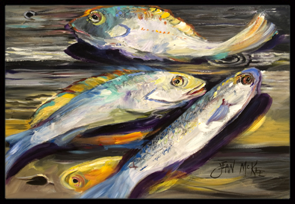 Fish On The Dock Indoor & Outdoor Mat 18 x 27 in.