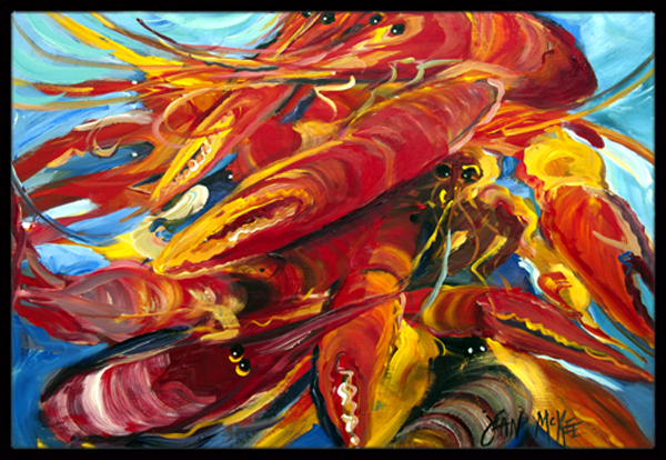 Crawfish Indoor & Outdoor Mat- 18 x 27 in.