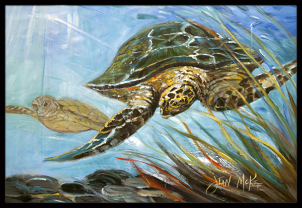 Loggerhead Sea Turtle Indoor & Outdoor Mat- 18 x 27 in.