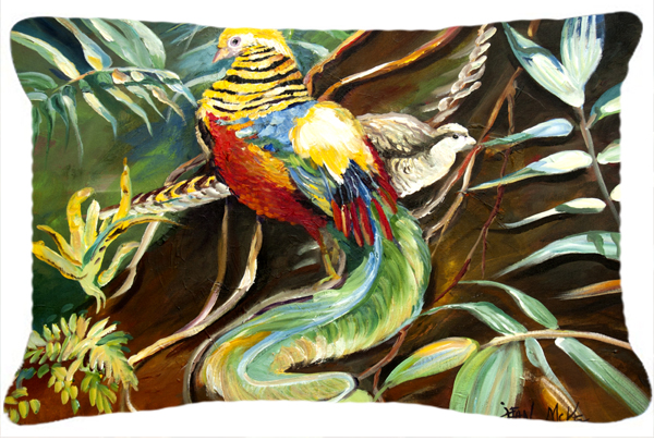 Mandarin Pheasant Canvas Fabric Decorative Pillow
