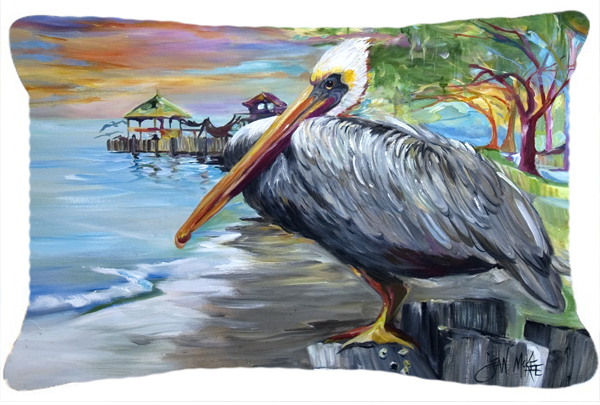 Pelican View Canvas Fabric Decorative Pillow