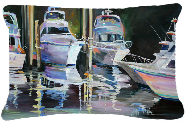 Deep Sea Fishing Boats Canvas Fabric Decorative Pillow