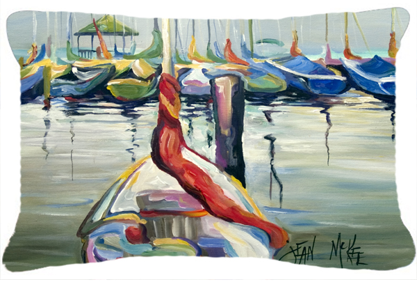 Lasalle Sailboats Canvas Fabric Decorative Pillow