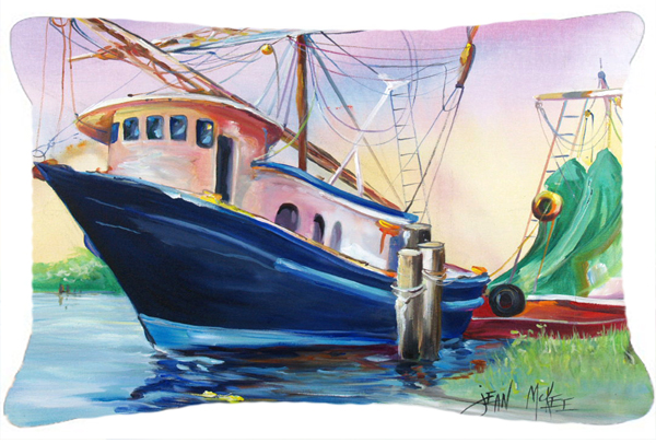Shrimper Southern Star Canvas Fabric Decorative Pillow