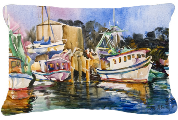 Shrimp Boat Warehouse Canvas Fabric Decorative Pillow