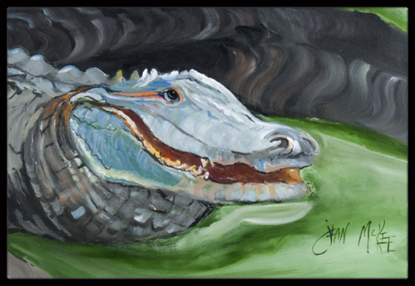 Blue Alligator Indoor & Outdoor Mat- 24 x 36 in.