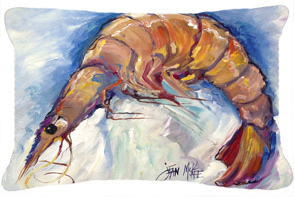 Shrimp Canvas Fabric Decorative Pillow