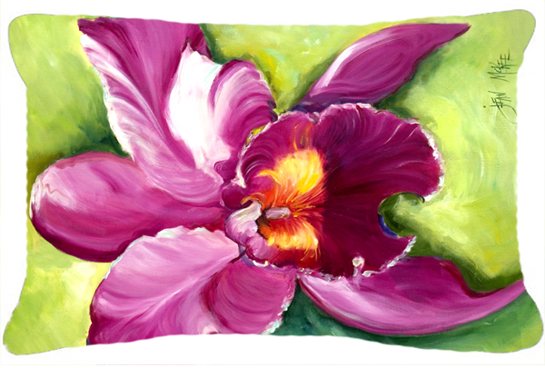 Orchid Canvas Fabric Decorative Pillow