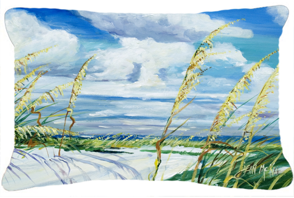 Sea Oats Canvas Fabric Decorative Pillow