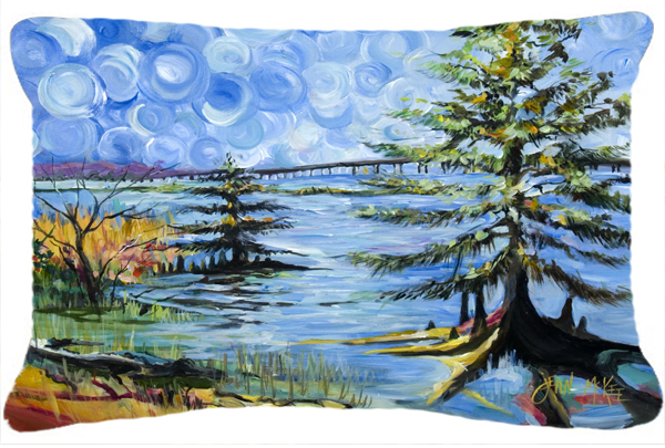 Life On The Causeway Canvas Fabric Decorative Pillow