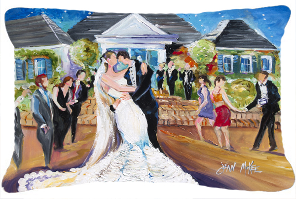 Our Wedding Day Canvas Fabric Decorative Pillow