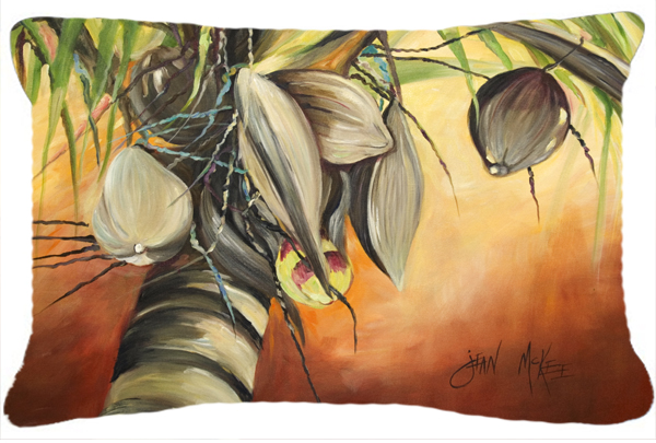 Coconut Tree Canvas Fabric Decorative Pillow