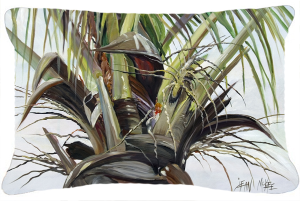 Top Palm Tree Canvas Fabric Decorative Pillow