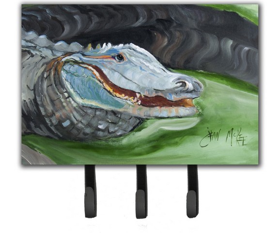 JMK1003TH68 Blue Alligator Leash & Key Holder