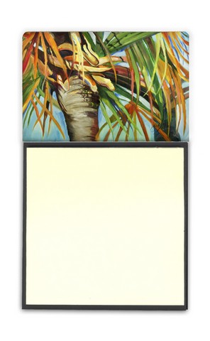JMK1129SN Orange Top Palm Tree Sticky Note Holder