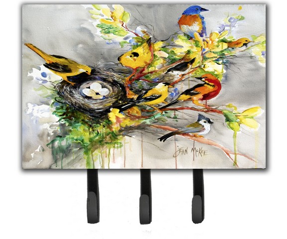 Spring Birds Leash & Key Holder