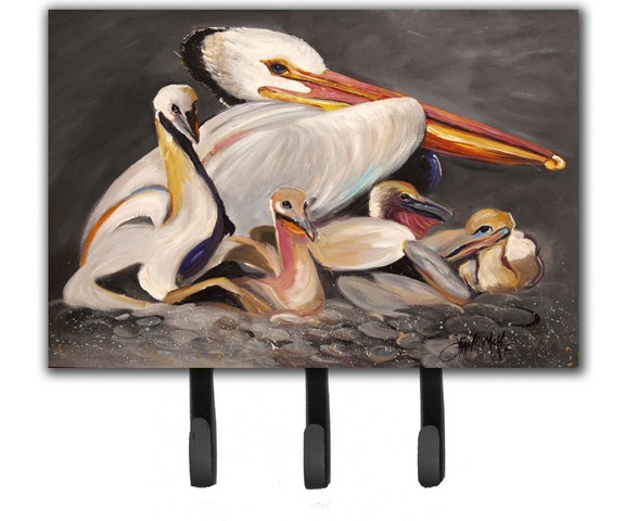 White Pelicans Leash & Key Holder