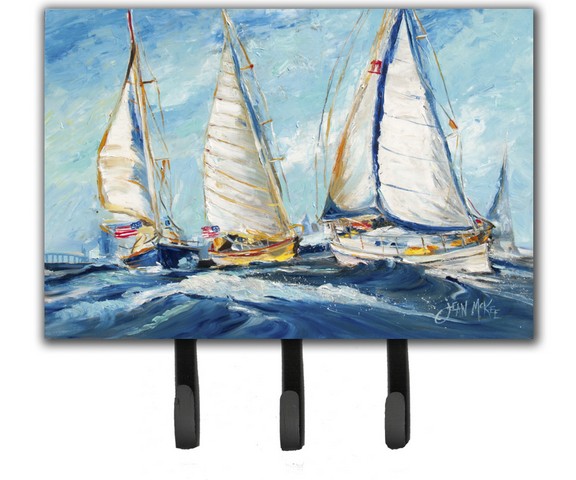 JMK1027TH68 Roll Me Over Sailboats Leash & Key Holder