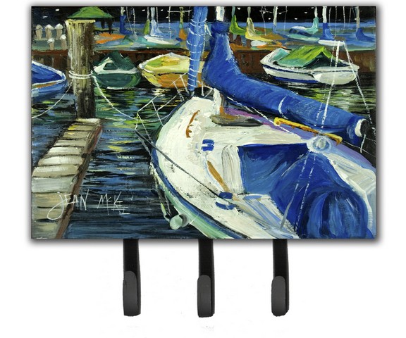Night On The Docks Sailboat Leash & Key Holder