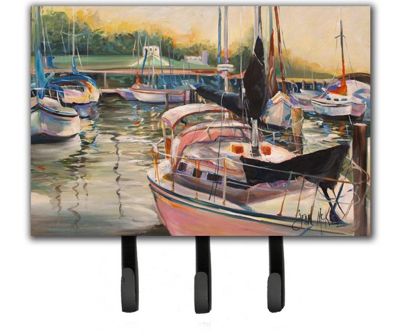 JMK1032TH68 Black Sails Sailboat Leash & Key Holder