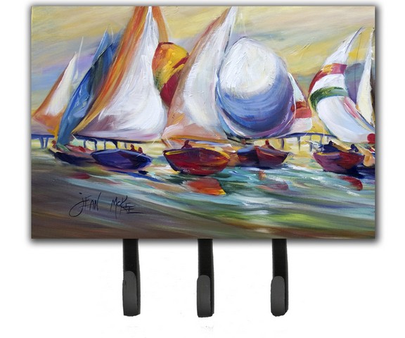 Sailboat Race In Dauphin Island Leash & Key Holder