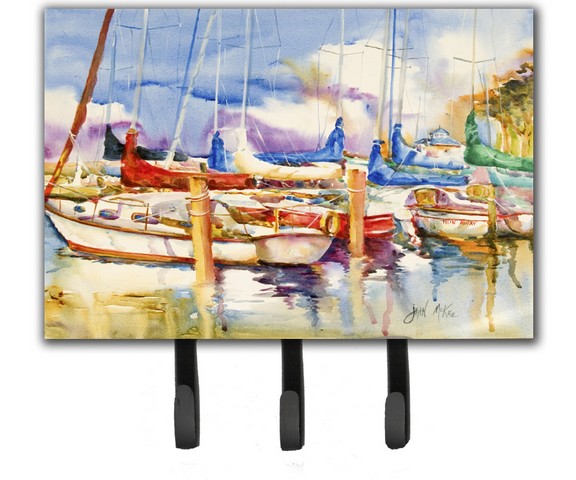 End Stall Sailboats Leash & Key Holder
