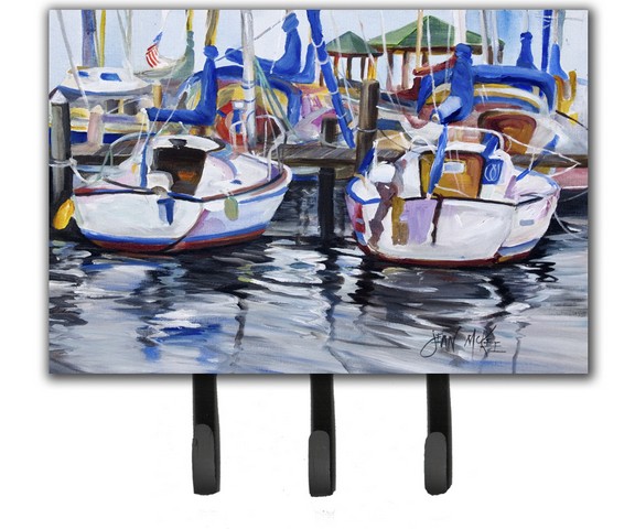 Sailboats Leash & Key Holder