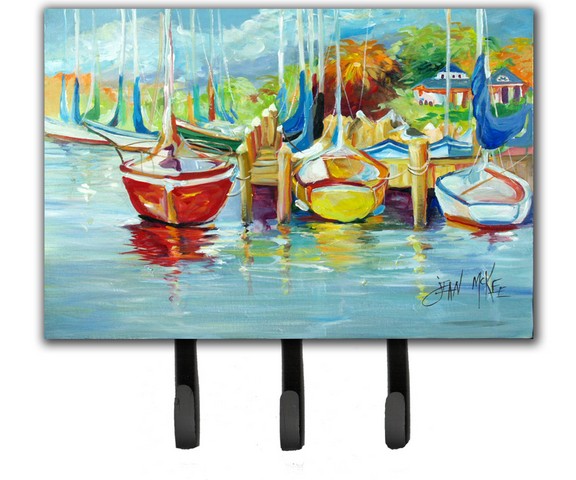 On The Dock Sailboats Leash & Key Holder