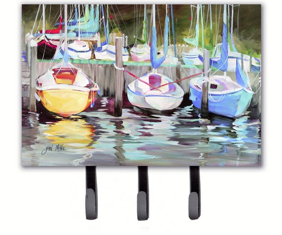 Yellow Boat Sailboat Leash & Key Holder