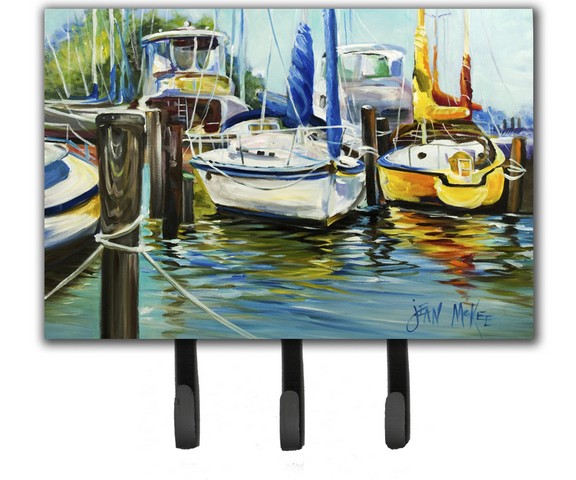 Yellow Boat Ii Sailboat Leash & Key Holder