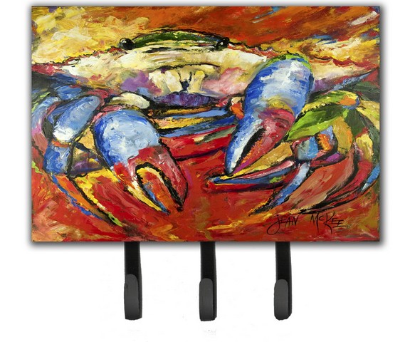 JMK1107TH68 Blue Crab Red Leash & Key Holder