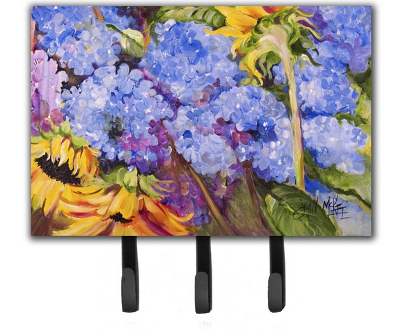 Hydrangeas And Sunflowers Leash & Key Holder