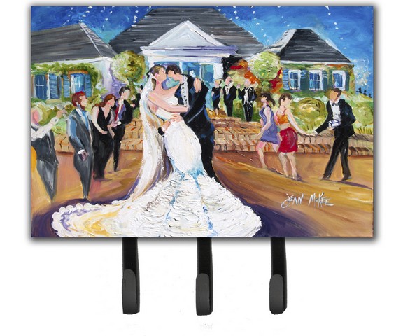 Our Wedding Day Leash & Key Holder