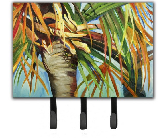 Orange Top Palm Tree Leash & Key Holder