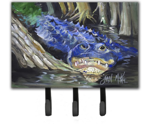 JMK1135TH68 Blue Alligator Leash & Key Holder