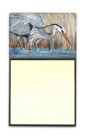 Blue Heron In The Reeds Sticky Note Holder