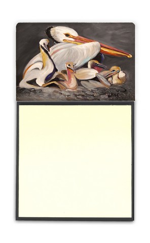 JMK1026SN White Pelicans Sticky Note Holder