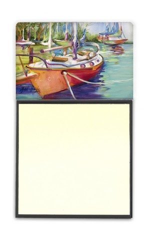 Red Sailboat Sticky Note Holder