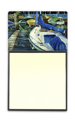 Night On The Docks Sailboat Sticky Note Holder